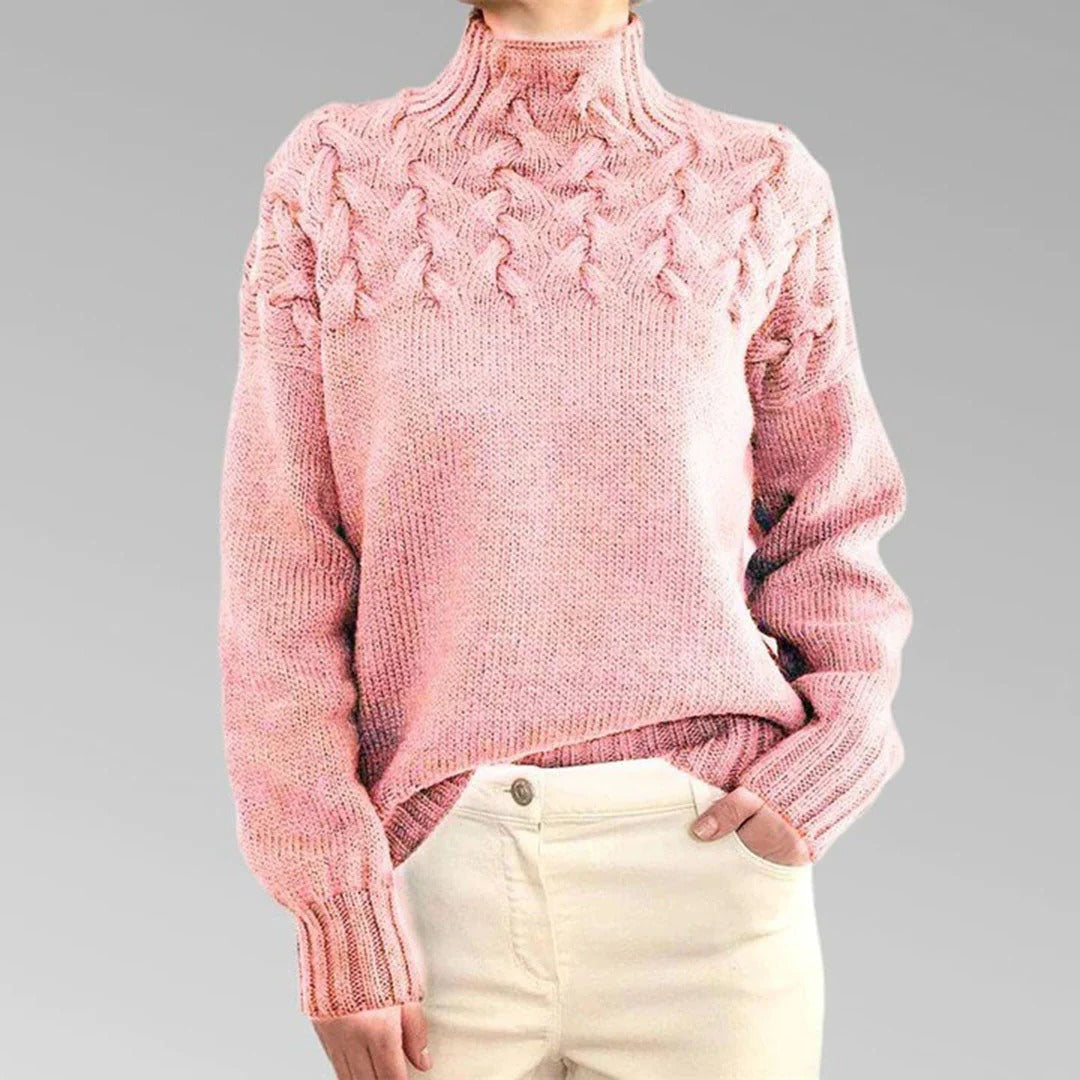 Soft Women's Crew Neck Knit Sweater