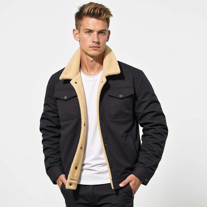 Classic Men's Leather Flight Jacket