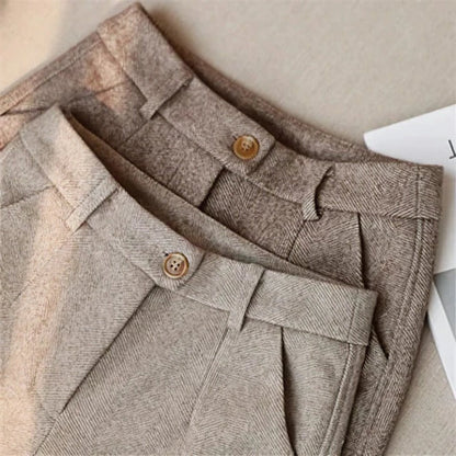 Slim Fit Ladies Tailored Trousers - Pexav