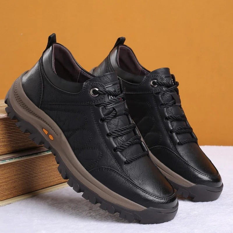 Comfortable Men's Leather Support Shoes