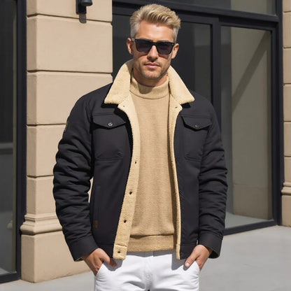 Classic Men's Leather Flight Jacket