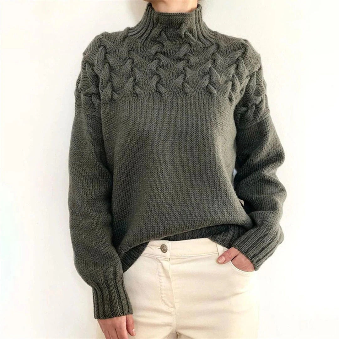 Soft Women's Crew Neck Knit Sweater
