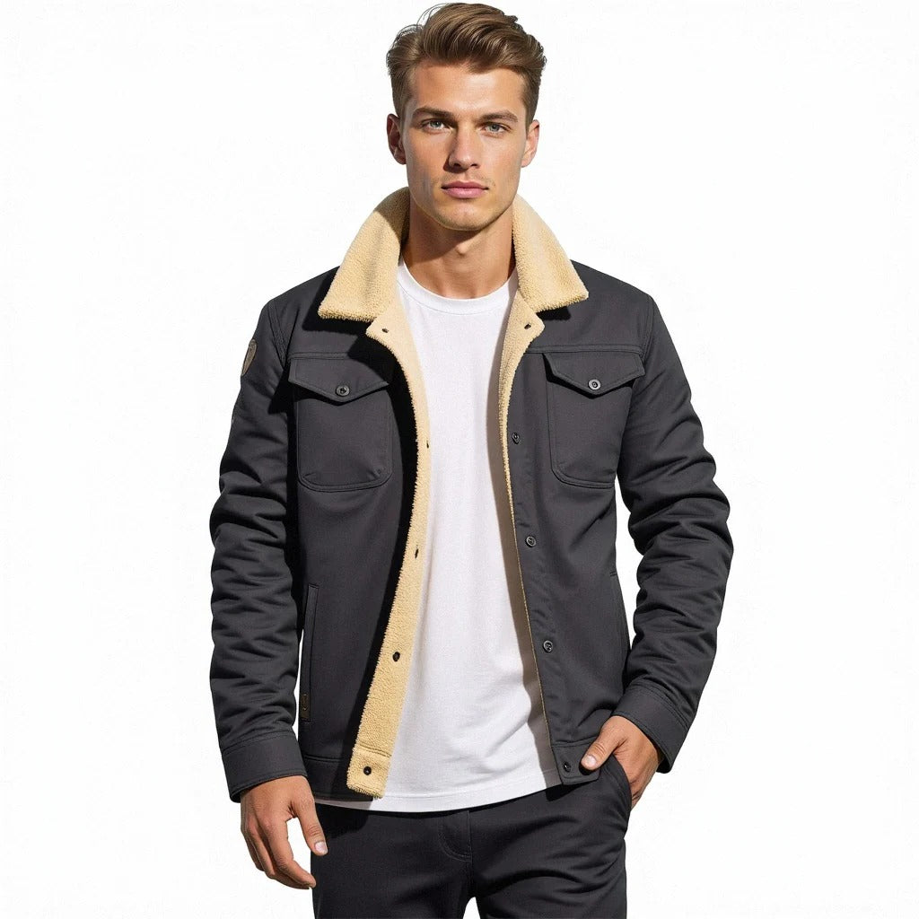 Classic Men's Leather Flight Jacket