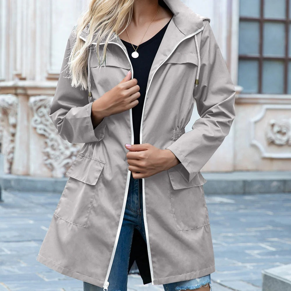 Chic Waterproof Ladies Trench Coat