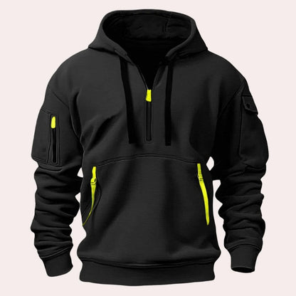 Classic Fit Mens Casual Hooded Sweatshirt