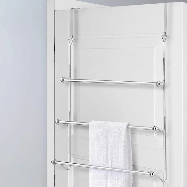 Space Saving Door Towel Rack Organizer - Pexav