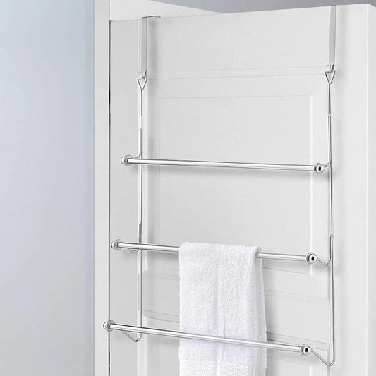 Space Saving Door Towel Rack Organizer - Pexav