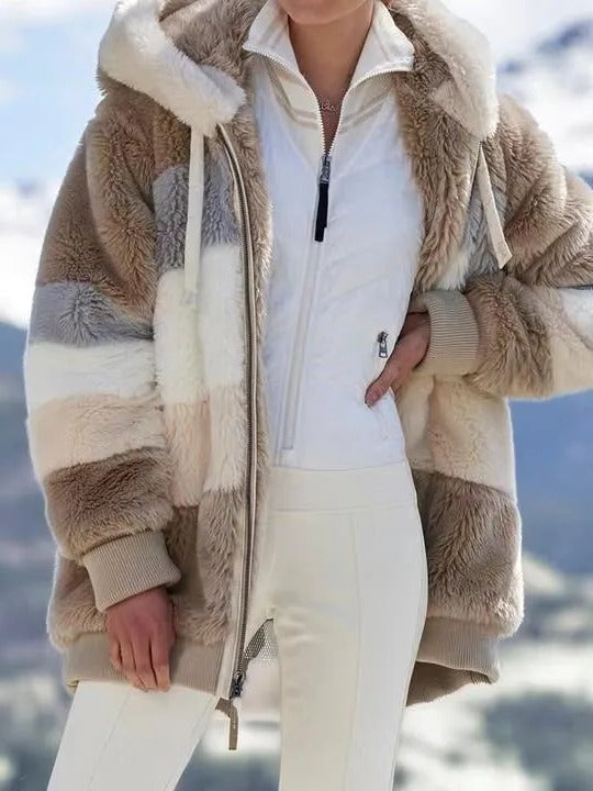 Warm Sheep Wool Filled Winter Coat - Pexav