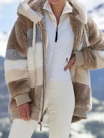 Warm Sheep Wool Filled Winter Coat - Pexav