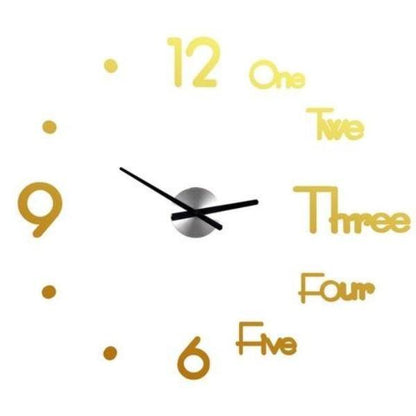 Big Decorative Digital Number Wall Clock