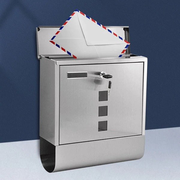 Secure Outdoor Wall Mount Metal Post Mailbox - Pexav