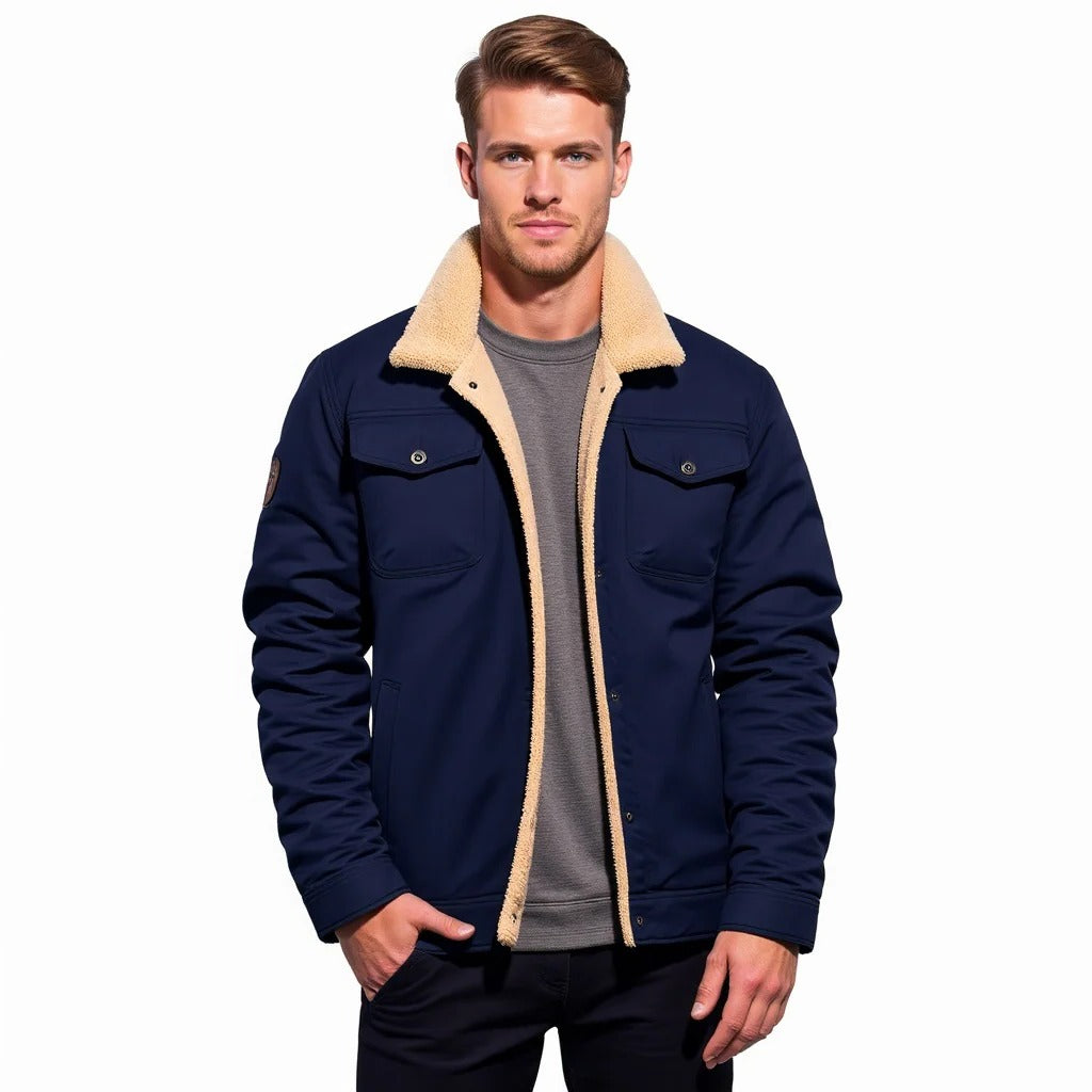 Classic Men's Leather Flight Jacket