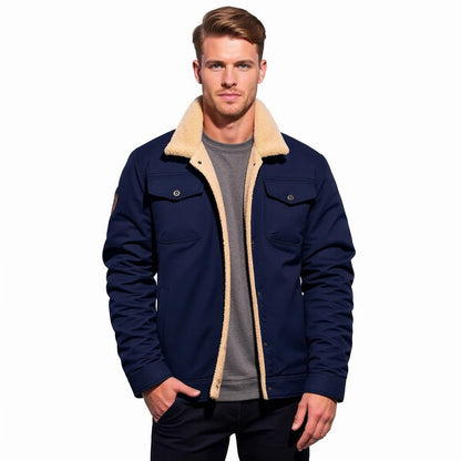 Classic Men's Leather Flight Jacket