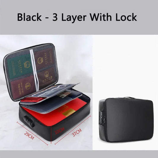 Secure Travel Wallet - Zipper Pouch for Cards and Files - Pexav