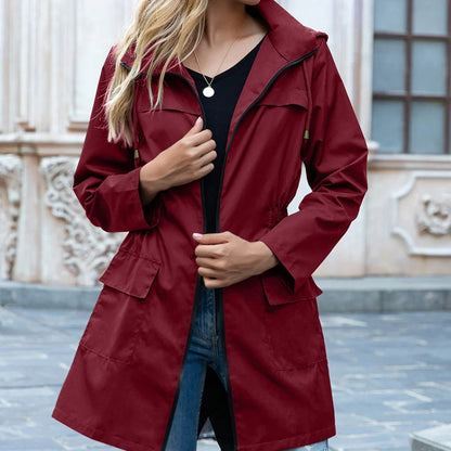 Chic Waterproof Ladies Trench Coat