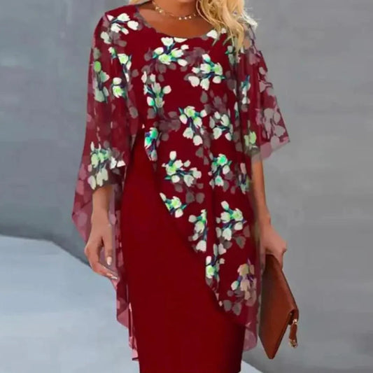 Beautiful Women's Floral Party Dress - Pexav