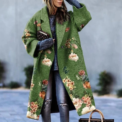 Stylish Graphic Trench Coat