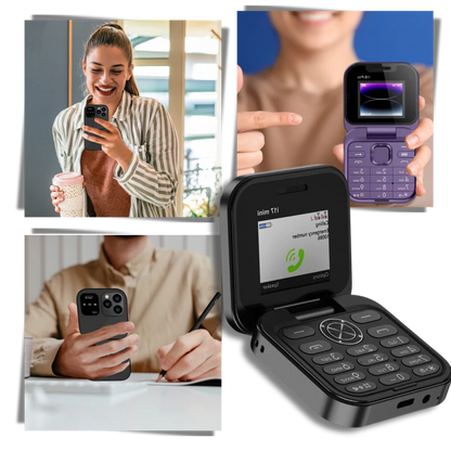 Compact 2 Sim Flip Mobile Phone