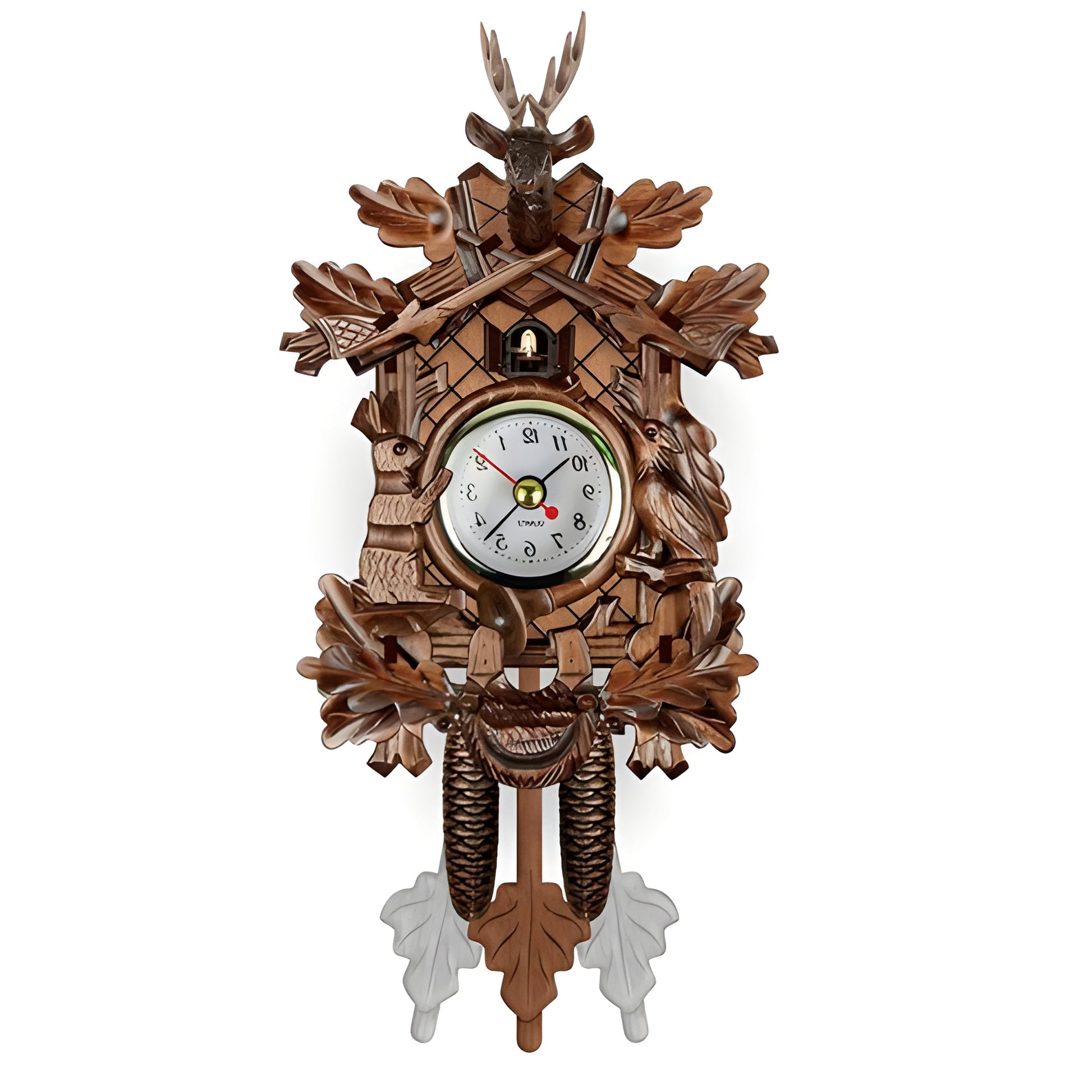 Vintage Style Wooden Wall Clock - Pexav