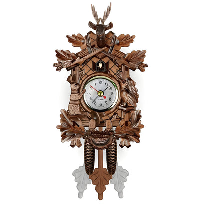 Vintage Style Wooden Wall Clock - Pexav