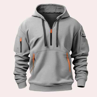 Classic Fit Mens Casual Hooded Sweatshirt