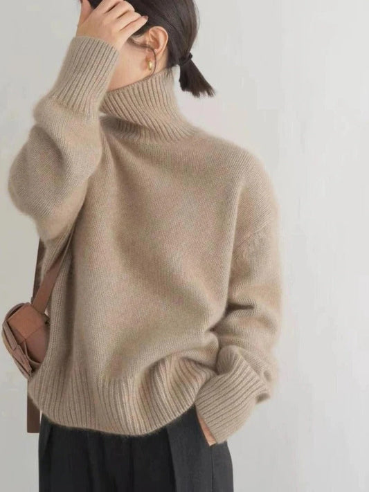 Soft Cozy Merino Wool Crew Neck Sweater - Pexav