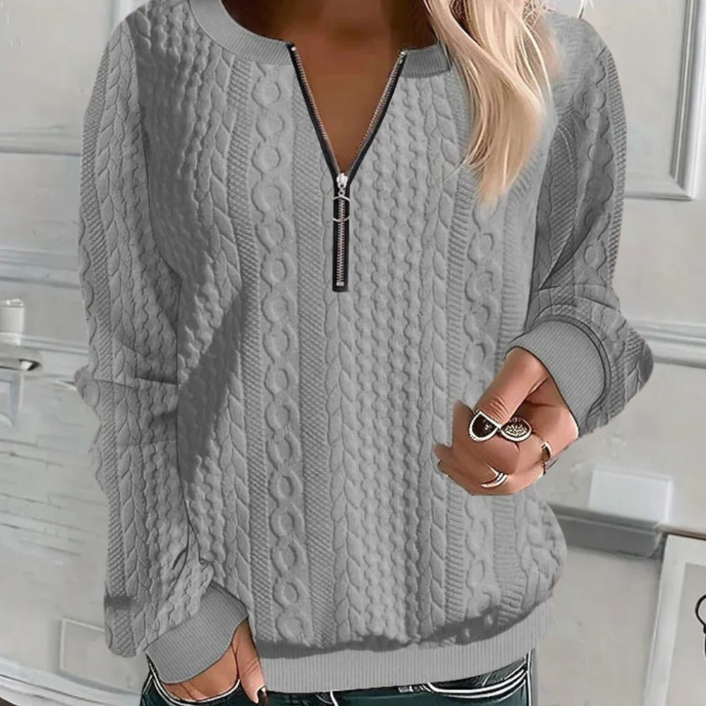 Comfy Relaxed Fit Women's Knit Sweater - Pexav