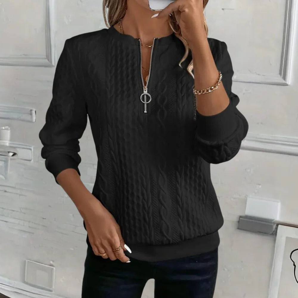 Comfy Relaxed Fit Women's Knit Sweater