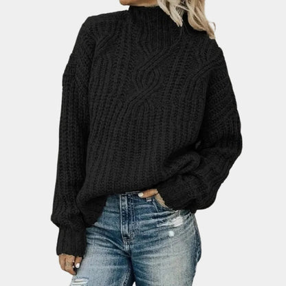 Cozy Crew Neck Women's Sweater - Pexav
