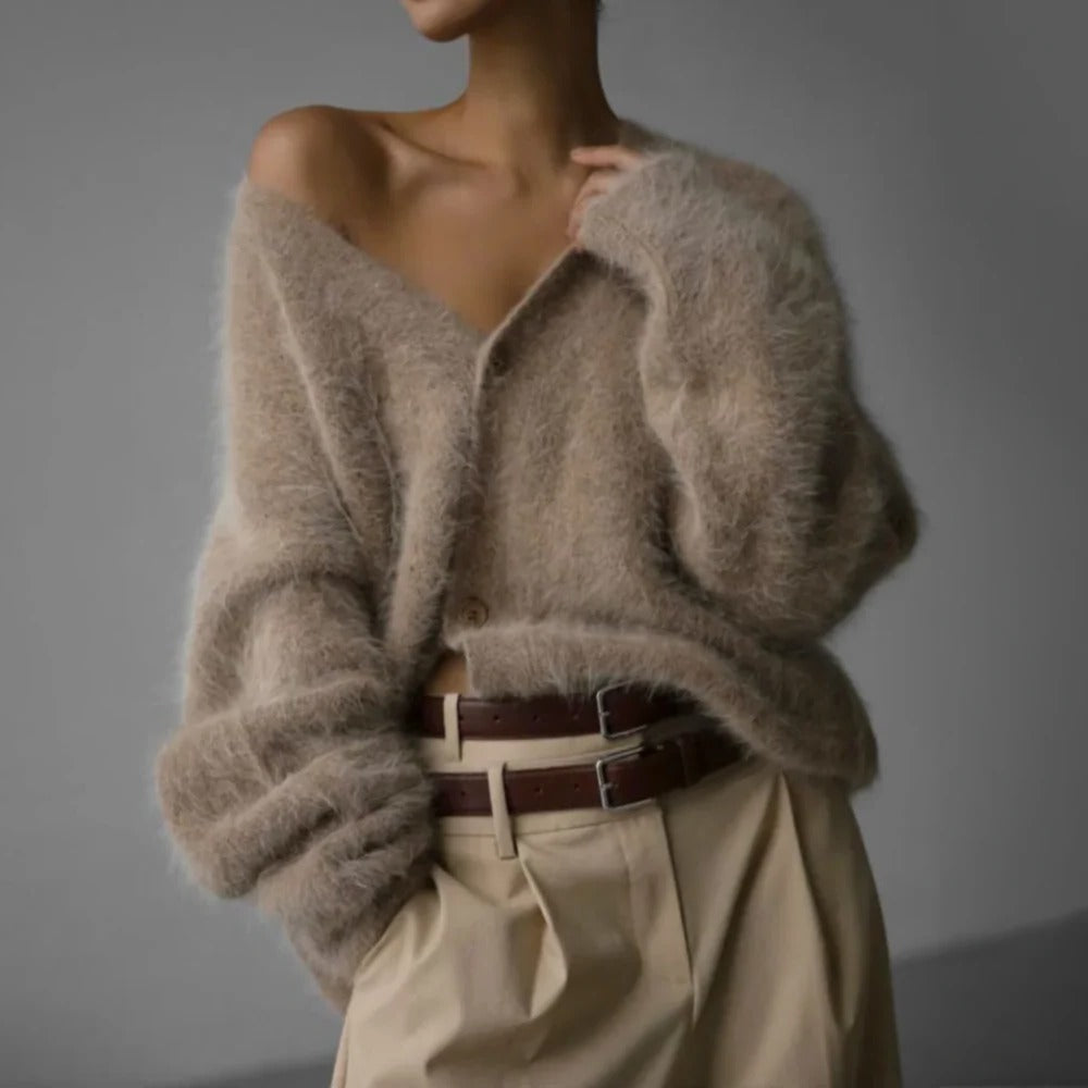 Luxurious Warm Women's Cashmere Sweater - Pexav