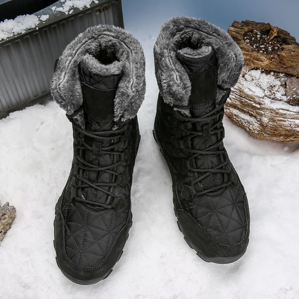 Insulated Men's Snow Boots, Warm and Cozy - Pexav