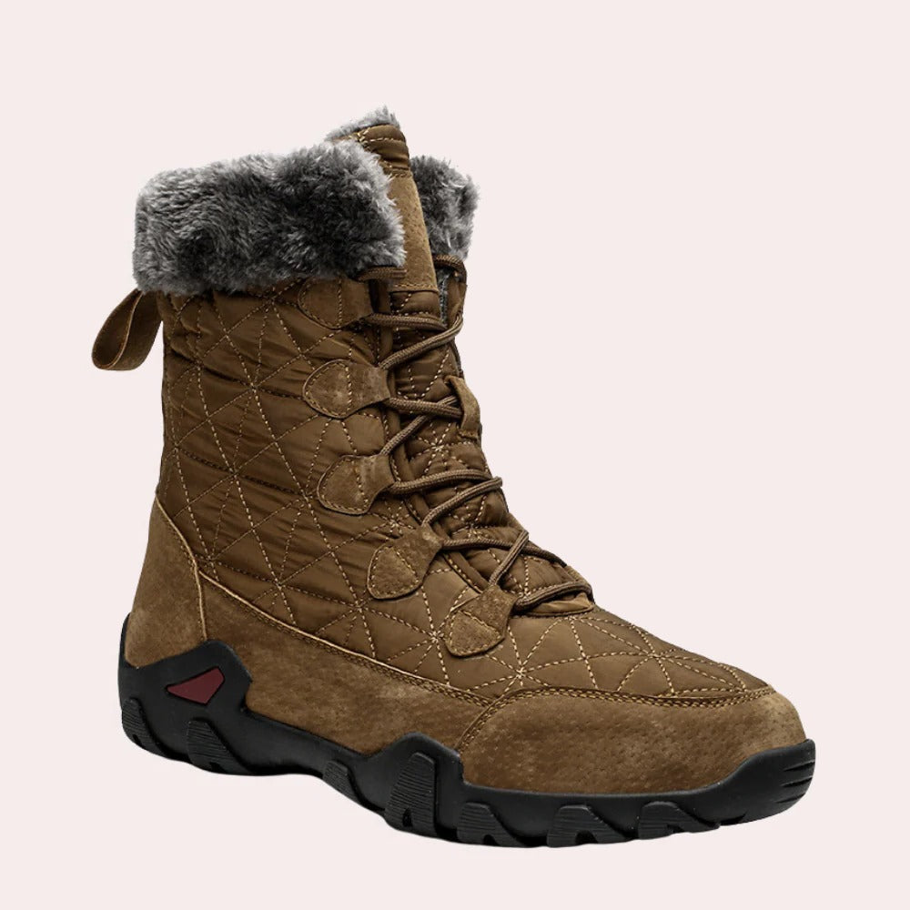 Insulated Men's Snow Boots, Warm and Cozy