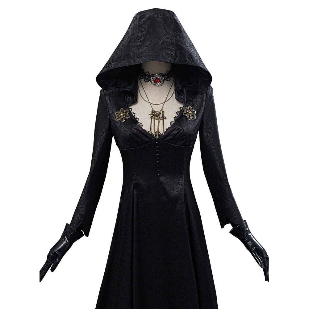 Authentic Vampire Lady Evil Village Costume Dress