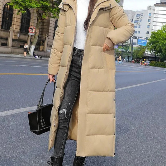 Warm Quilted Down Coat For Women - Pexav