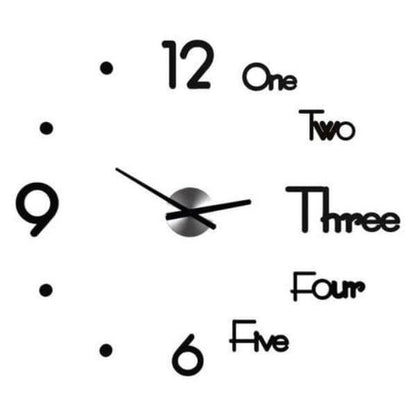 Big Decorative Digital Number Wall Clock