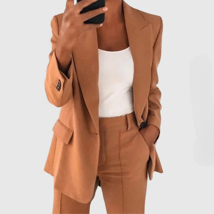 Elegant Fashionable Women's Blazer Set