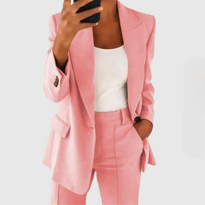 Elegant Fashionable Women's Blazer Set
