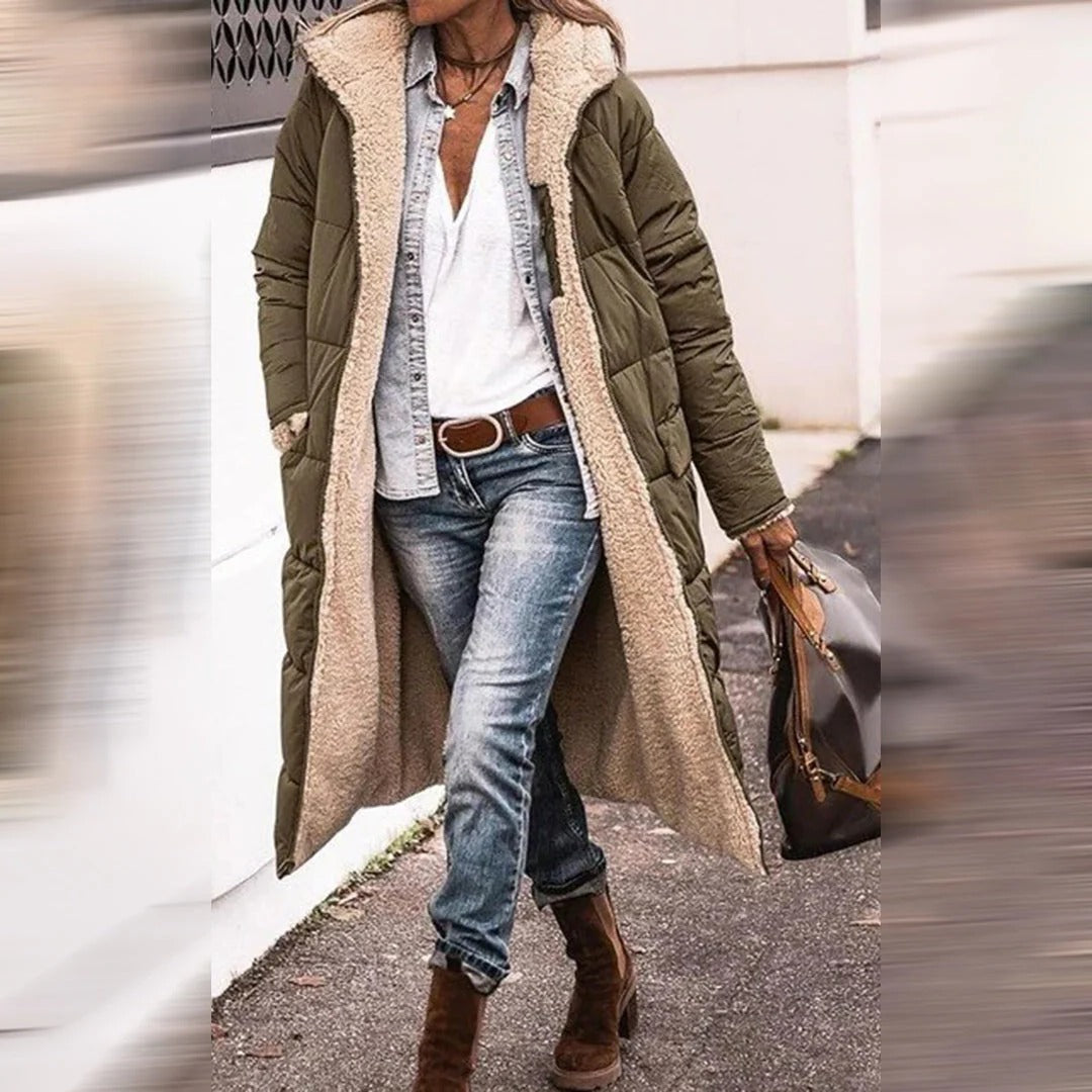 Warm Waterproof Parka Coat For Ladies