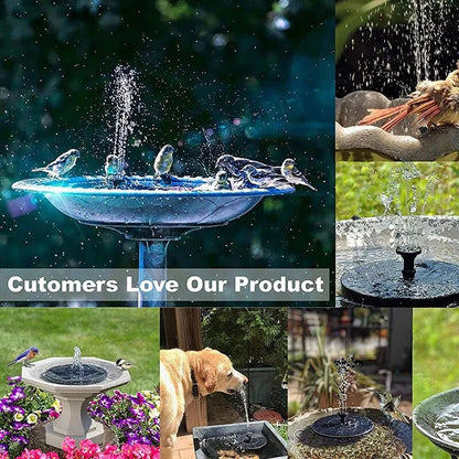 Bright Outdoor Fountain with 60 LED Lights