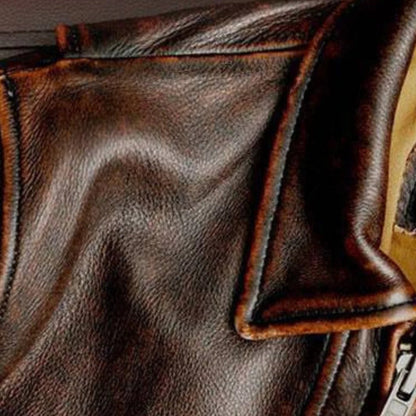 Classic Vintage Mens Leather Jacket