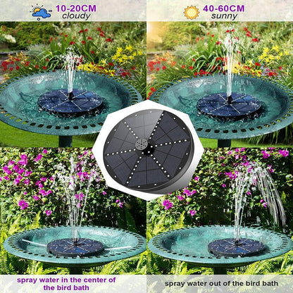 Bright Outdoor Fountain with 60 LED Lights
