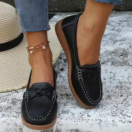 Comfortable Leather Slip On Casual Loafers Shoes