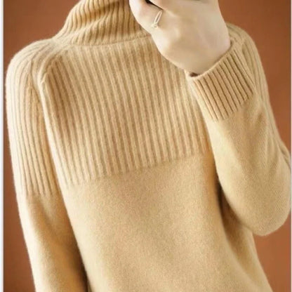 Soft Women's Turtleneck Cashmere Knit Sweater