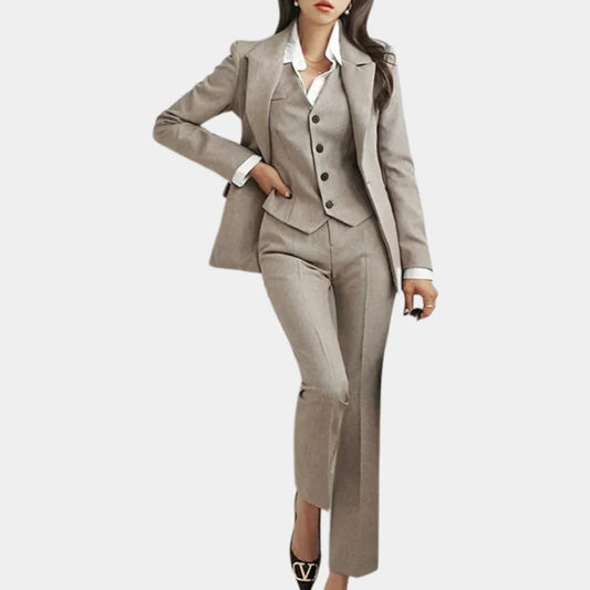 Classic Women's 3-Piece Suit Set - Pexav