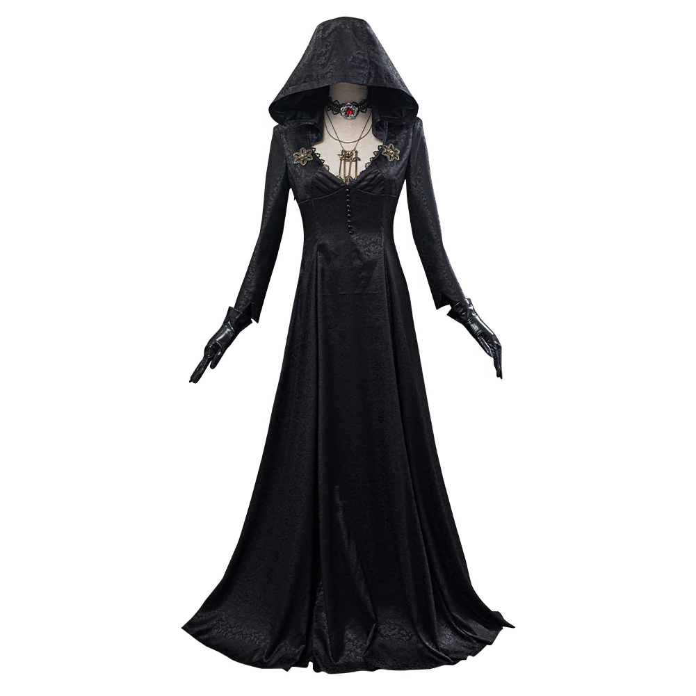 Authentic Vampire Lady Evil Village Costume Dress