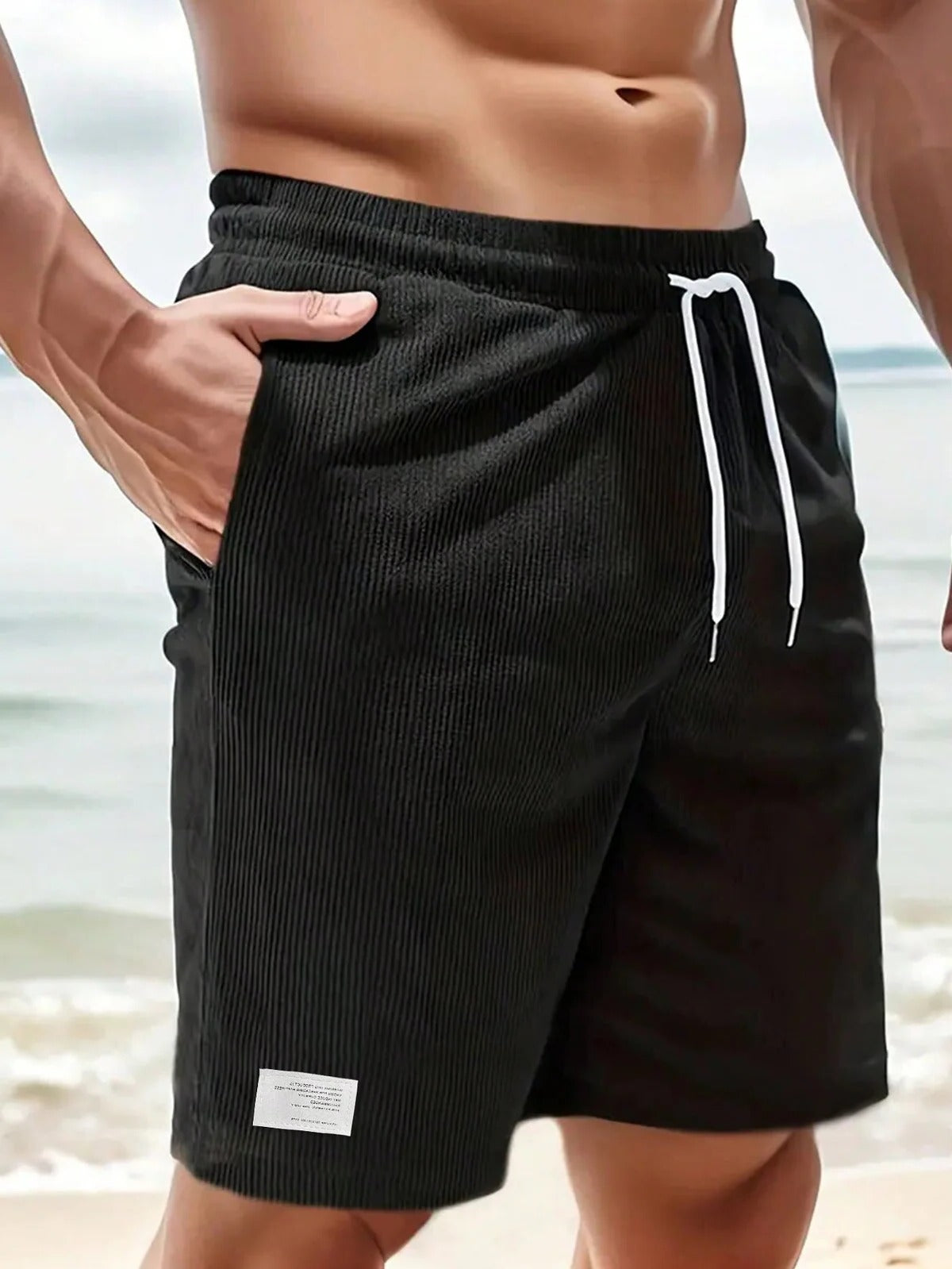 Casual Textured Comfort Shorts
