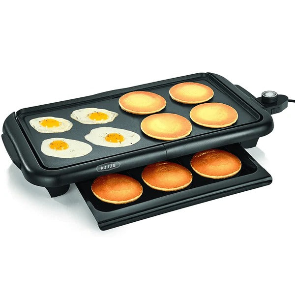 Big Electric Non-Stick Pancake Griddle 24 Cooking Plate - Pexav