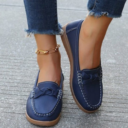 Comfortable Leather Slip On Casual Loafers Shoes - Pexav