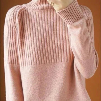 Soft Women's Turtleneck Cashmere Knit Sweater