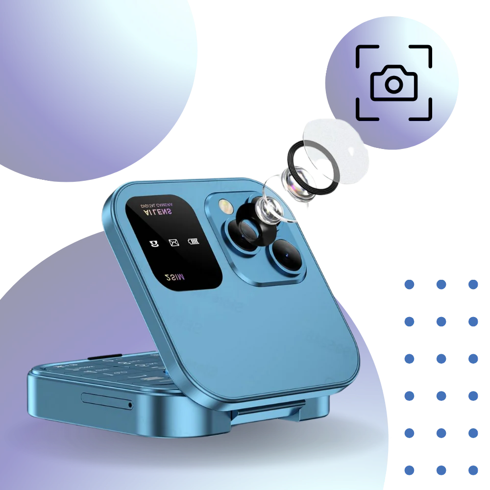 Compact 2 Sim Flip Mobile Phone